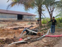 Polsek Jebus Amankan Puluhan Alat Tambang di Kawasan Kaolin