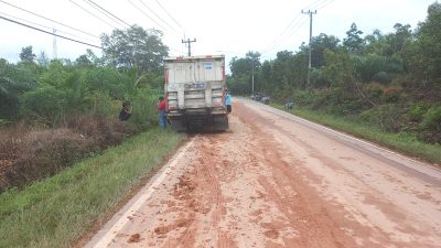 Tergelincir saat Bermotor, Dua IRT Tewas Terlindas Truk di Desa Mayang