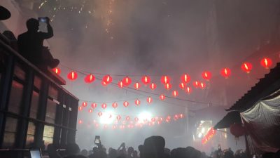 Atraksi Barongsai dan Pesta Kembang Api Jadi Hiburan Masyarakat Pangkalpinang