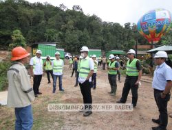 Pj. Gubernur Kep. Babel Ridwan Djamaluddin dan Dewan Komisaris MIND ID Kunjungi Geosite Open Pit Nam Salu