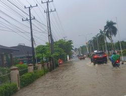 Hujan Lebat, Jalan Depan Kantor Bupati Bangka Banjir