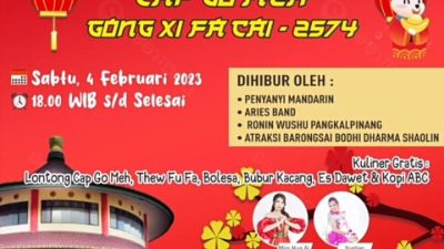 Cap Go Meh Puri Tri Agung Sajikan Hiburan dan Kuliner Gratis