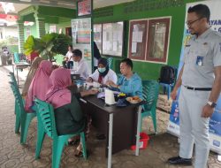 Jasa Raharja Babel Gelar Pemeriksaan Kesehatan Gratis Di Desa Saing, Kabupaten Bangka