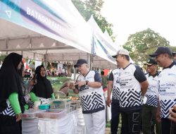 Jualan Produk di Kegiatan Jalan Sehat Bersama BUMN, Omset UMKM di Kabupaten Bangka Meningkat