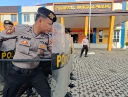 Tingkatkan Keterampilan Personel, Satsamapta Polresta Pangkalpinang Gelar Latihan Dalmas