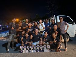 Tim Baye Racing Toboali Raup 9 Trofi Juara di Event Drag Bike KNPI Babel
