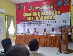 Ini Alasan Pangkal Balam Jadi Kampung Tangguh Narkoba