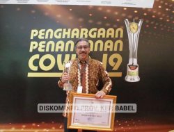 Babel Raih Penghargaan Terbaik III Kategori Pengendalian Pandemi Covid-19 Wilayah Sumatera