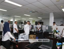 Sidak Hari Pertama Masuk Kerja, Sekda Naziarto Apresiasi Disiplin ASN Pemprov. Kep. Babel