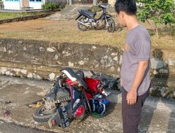 Scoopy Seruduk Truk Sawit di Desa Nangka, IRT Tewas 