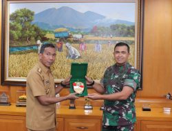 Bangun Sinergitas, Danrem Garuda Jaya Silaturahmi dengan Pj Gubernur Babel