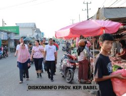 Cek Harga Pangan Usai Lebaran, Pj Gubernur Suganda Sambangi Pasar Air Itam Pangkalpinang