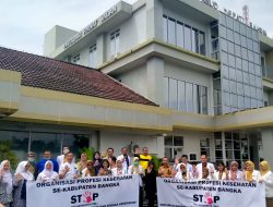 Tolak RUU Kesehatan Omnibus Law, Lima Organisasi Kesehatan di Bangka Gelar Aksi Damai