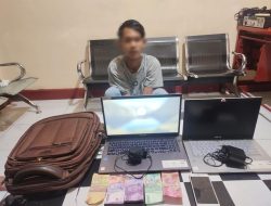 Gasak Dua Unit Laptop dan Handphone, Doni Tak Berkutik saat Diringkus Polisi