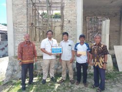 PT Timah Tbk Bantu Pembangunan Kubah Masjid Al-Barkah Sijuk