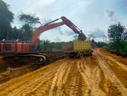 Pembukaan Akses Jalan Desa Air Bulin-Tebing Program TMMD Capai 94 Persen