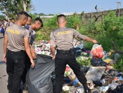 Sampah di TPI Pangkalpinang Disapu Polisi