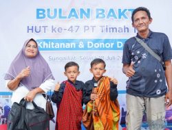 Kembar Rega Regi dari Penyamun Bahagia Bisa Ikuti Khitanan Massal dari PT Timah Tbk, Agenda Tahunan yang Dinantikan Warga