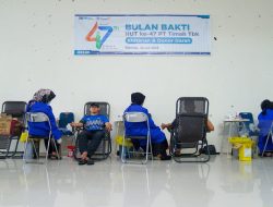 Penuhi Kebutuhan Stok Darah di Bangka Barat, PT Timah Tbk Kolaborasi dengan PMI Bangka Barat Gelar Donor Darah
