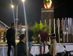 Asik Ngarak di Tugu Duren, Tiga Pemuda Diciduk Satresnarkoba Polres Babar