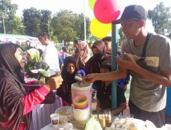 Dagangan Laris Manis, Pelaku UMKM di Bangka Barat Ketiban Rezeki di Jalan Sehat IIKT