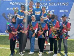 Medali Cabor Atletik Nomor Lompat Jauh di Borong Bangka Barat