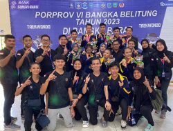 Bangka Tengah Borong 6 Emas dari Cabor Taekwondo