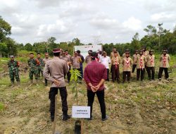 Polsek Lepar Pongok Libatkan Forkopimcam Lakukan Penghijauan Lahan Tidur Desa Tanjung Sangkar