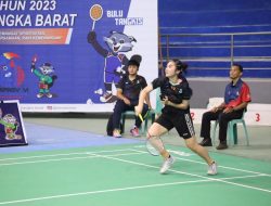 Tim Beregu Bulu Tangkis Putri Pangkalpinang Dulang Emas tanpa Kekalahan