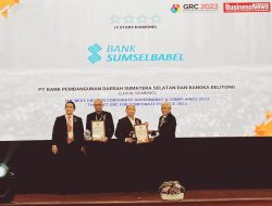 Bank Sumsel Babel Raih Penghargaan GRC Terbaik se-Indonesia