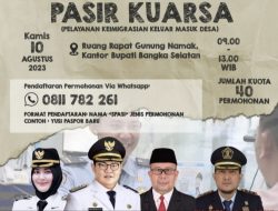 Pekan Depan, Pemkab Basel dan Imigrasi Pangkalpinang Sediakan Pasir Kuarsa