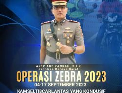 Operasi Zebra Menumbing, Amankan Lalin Menuju Pemilu Damai