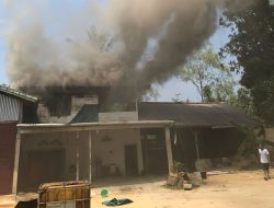 Gudang Alat Tambang di Belo Laut Hampir Ludes Terbakar