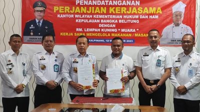 Kemenkumham dan Lempah Kuning Muara Jalin Kerjasama Pelatihan Pengolahan Makanan