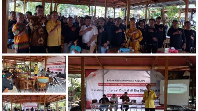 BRIN Bersama Komisi VII DPR RI Berikan Pelatihan Literasi Digital di Mentok