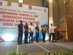 Sebar Virus Antikorupsi, KPK Sasar Pemuda dan LSM di Babel
