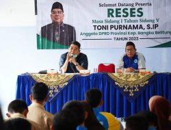 Reses di SMK Negeri 1 Toboali, Toni Purnama Serap Aspirasi dan Beri Motivasi