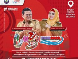 Catat! 28-30 November Festival Pesona UMKM di Sport Center Basel, Bupati Ajak Band Tipe X Guncang Toboali