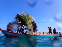 PT Timah Tbk Kembali Tenggelamkan Ratusan Rumpon Ikan di Perairan Rebo, Nelayan Sudah Rasakan Manfaatnya