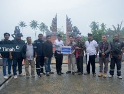 Pura Jagatnatha Surya Kencana Alami Kendala Air Bersih, PT Timah Tbk Berikan Bantuan Sumur Bor 