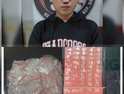 Ditresnarkoba Polda Babel Cokok Pengedar Narkoba di Kacang Pedang, 76 Paket Sabu Berhasil Diamankan