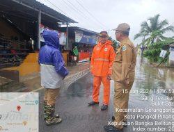 Pangkalpinang Diterjang Banjir, Lusje Pantau ke Beberapa Lokasi