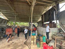 Tampung Ribuan Liter Solar, Yanto Dicokok Satreskrim Polres Bangka