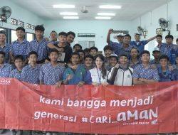 Honda Babel Konsisten Edukasi Safety Riding ke SMKN 2 Tanjung Pandan