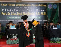 Guru Besar Perempuan Pertama di UBB Dikukuhkan, Ibrahim: Optimis Bisa Mengembangkan Civitas Keilmuan di Babel