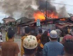 Si Jago Merah Kembali Berulah, Satu Rumah Warga di Suka Damai Hangus Terbakar