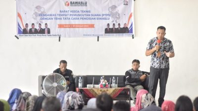 Panwascam Mentok Gelar Rakernis Penggunaan Siwaslu