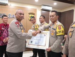 Raih Nilai Tertinggi Ketiga se Babel, Polres Basel Diganjar Penghargaan dari Ombudsman RI