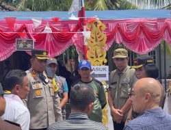 Pastikan Pemilu Berjalan Lancar, Kapolres Basel bersama Forkopimda Terjun ke Sejumlah TPS