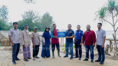 Dukung Perekonomian Nelayan, PT Timah Bantu Renovasi Dermaga Desa Tanjung Kubu Bangka Selatan 